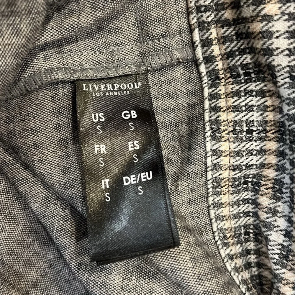 Liverpool Plaid Black White Tan Jacket size Small - Picture 6 of 7